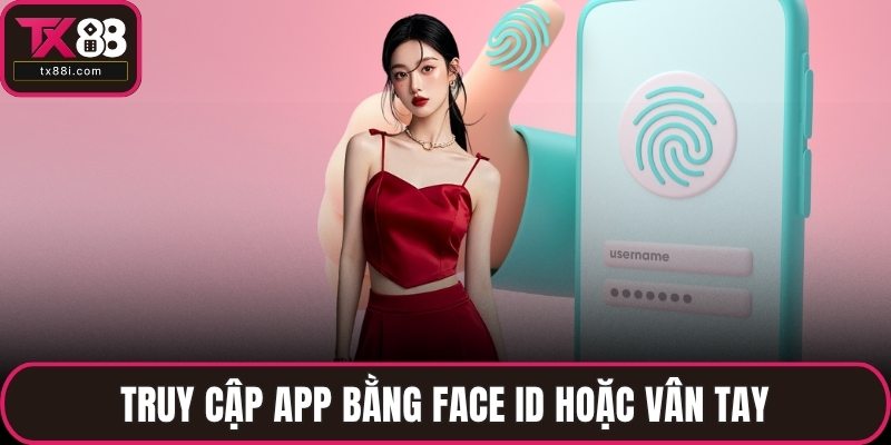 Truy cập app bằng Face ID hoặc vân tay